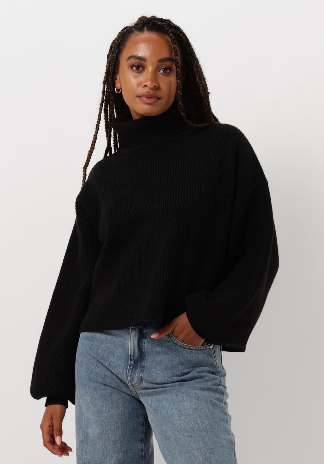 GESTUZ Dames Truien & Vesten Mebagz Short Pullover Zwart