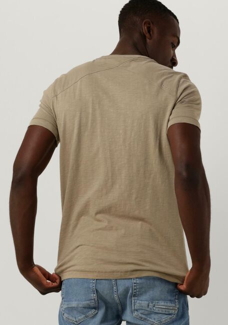 Olijf CAST IRON T-shirt SHORT SLEEVE R-NECK COTTON SLUB - large