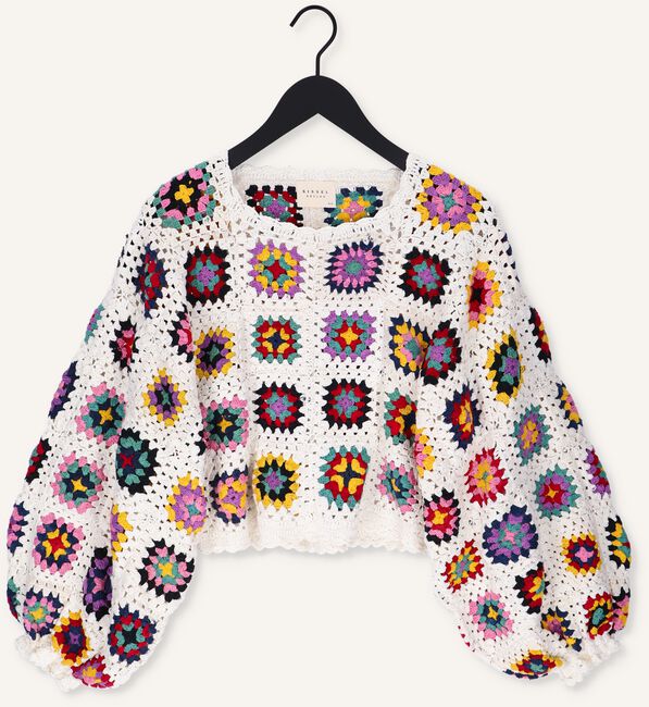 Gebroken wit SISSEL EDELBO Trui LUCRETIA CROCHET TOP Gebroken wit SISSEL EDELBO Trui LUCRETIA CROCHET TOP - large