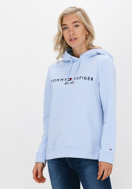 Lichtblauwe REGULAR HILFIGER HOODIE | Omoda