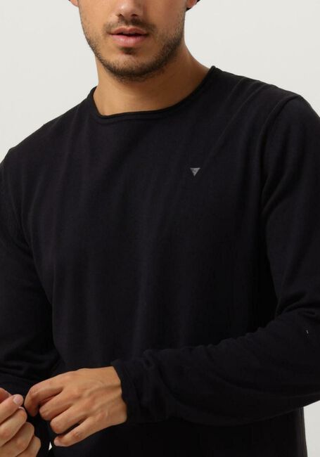 Grijze PURE PATH Trui FLAT KNITTED SHIRT WITH SMALL LOGO ON CHEST - large