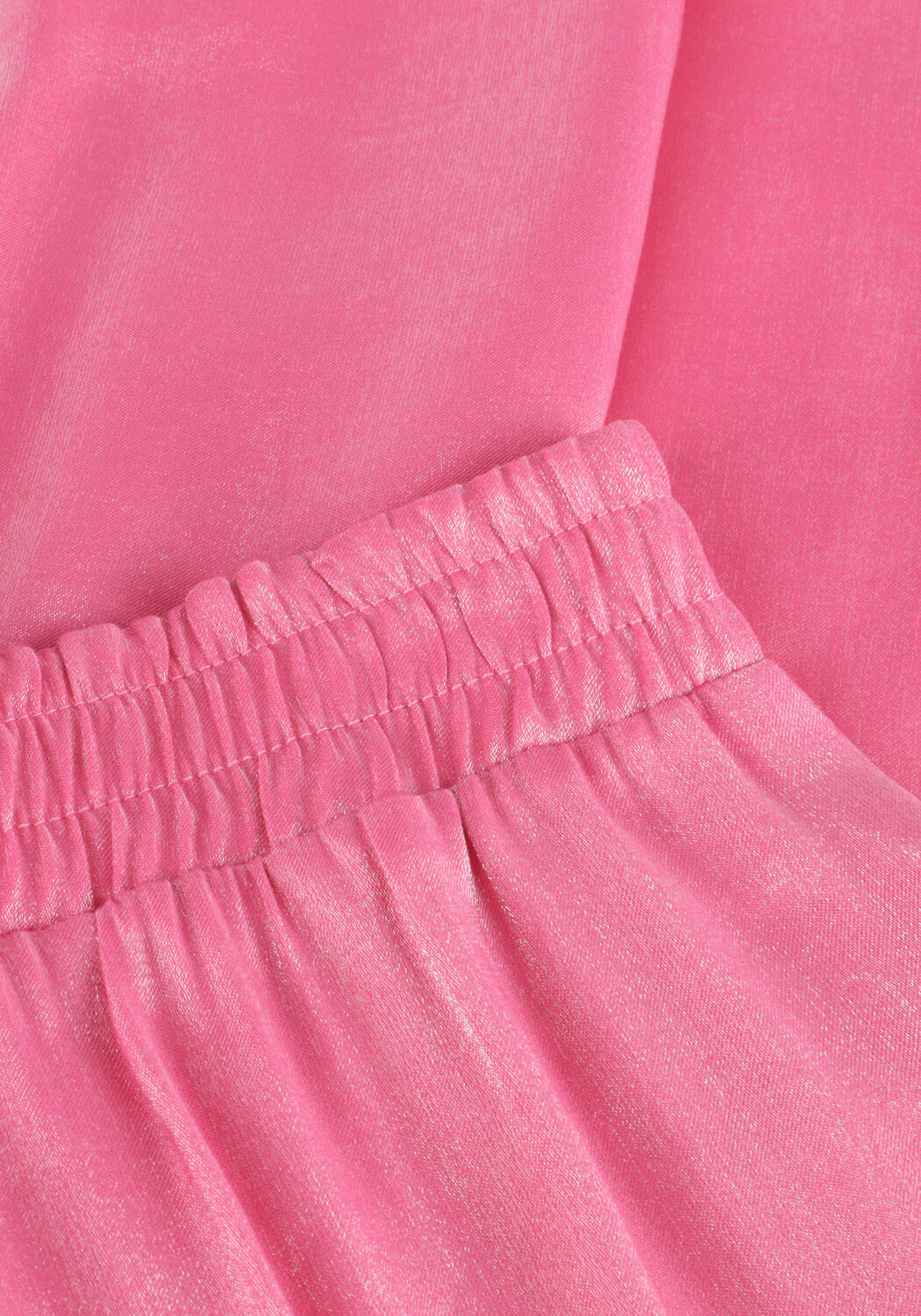 Roze ALIX THE LABEL Pantalon LADIES WOVEN SHINE WIDE LEG PANTS - large