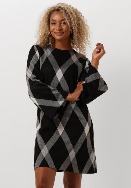 Grijze ANA ALCAZAR Mini jurk 60 TIES DRESS - large