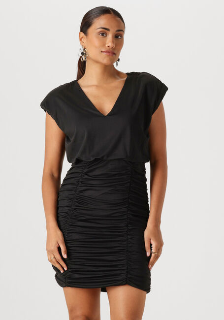 Zwarte SELECTED WOMEN Mini jurk SLFSLIM MIRA REVERSIBLE SL SHORT DRESS - large