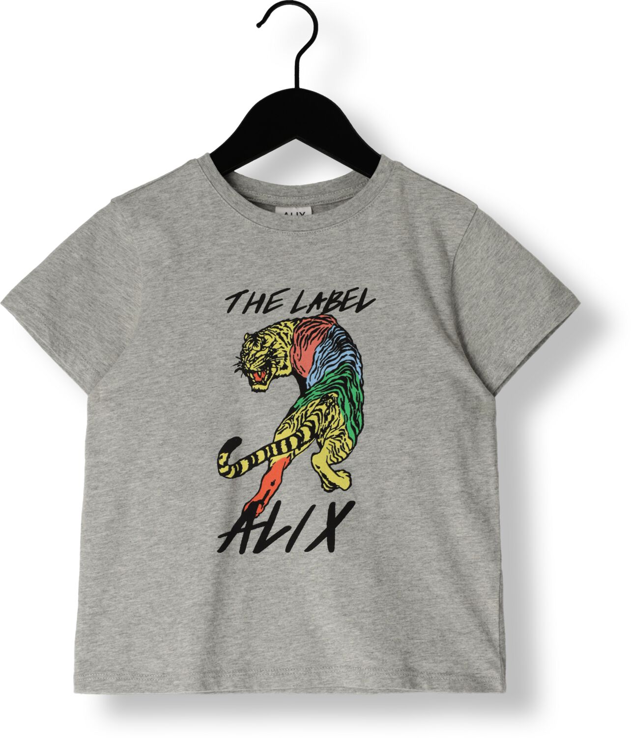ALIX MINI Jongens Polo's & T-shirts Knitted Tiger T-shirt Grijs