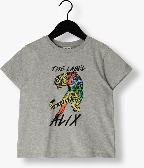 Grijze ALIX MINI T-shirt KNITTED TIGER T-SHIRT - large