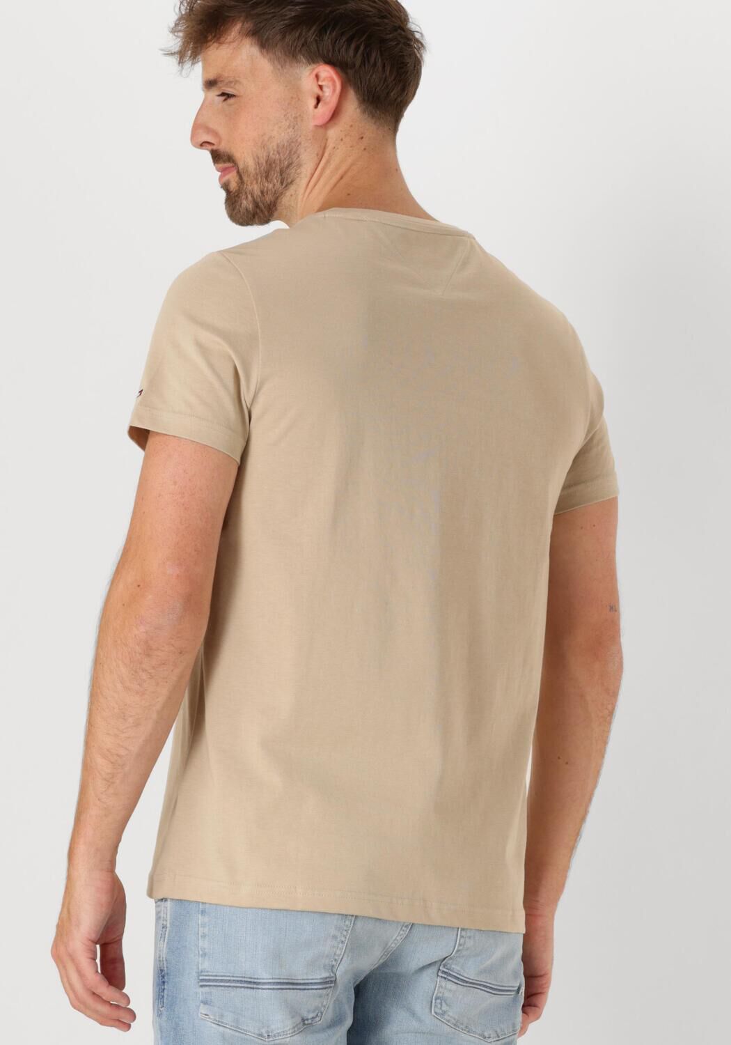 TOMMY HILFIGER Heren Polo's & T-shirts Tommy Logo Tee Khaki