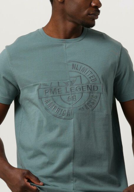 Groene PME LEGEND T-shirt SHORT SLEEVE R-NECK PLAY MIX PIQUE - large