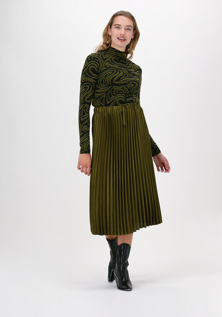 Groene SCOTCH & SODA T-shirt PRINTED LONG-SLEEVED HIGH NECK - large