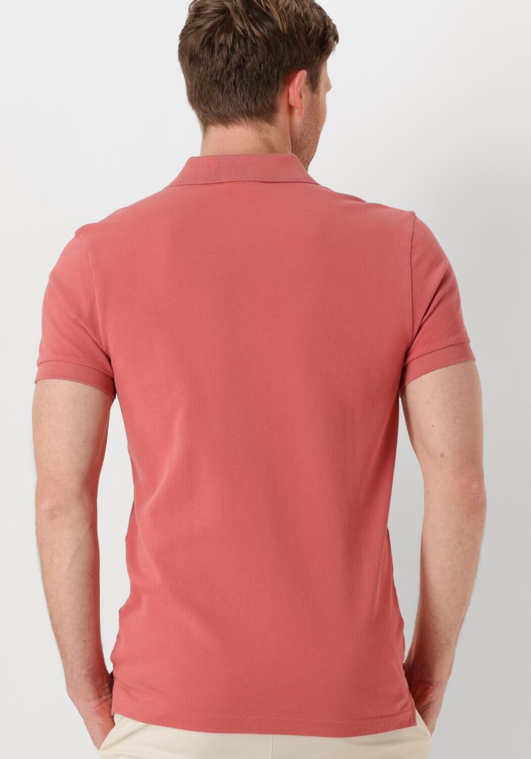 PROFUOMO Heren Polo's & T-shirts Polo Short Sleeve Koraal