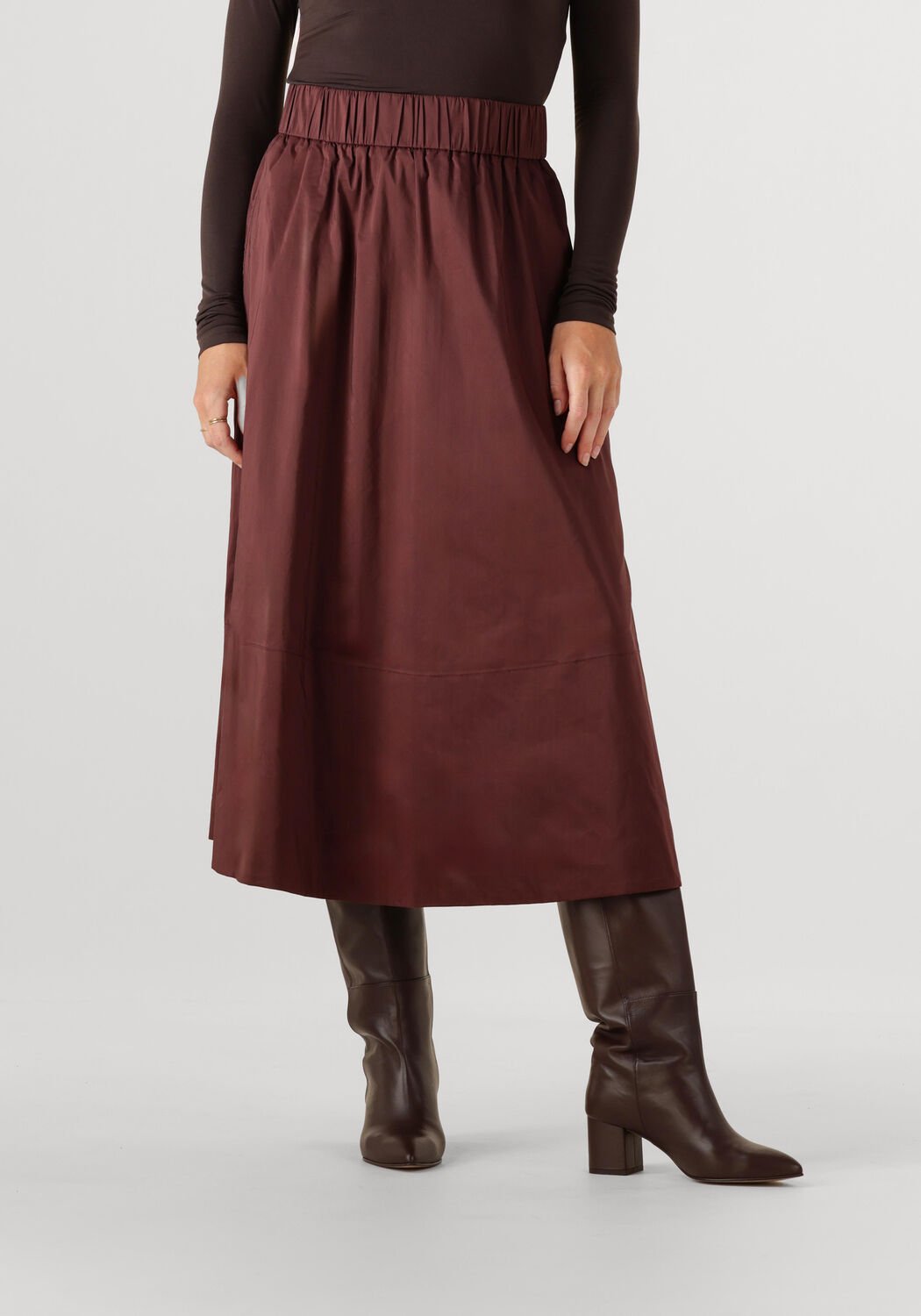 NEO NOIR Dames Rokken Yara Poplin Skirt Bordeaux