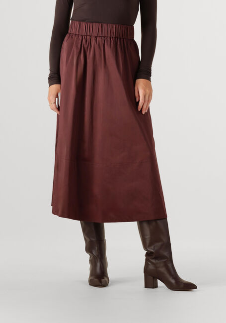 Bordeaux NEO NOIR Midirok YARA POPLIN SKIRT - large