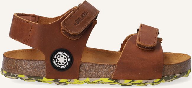 Cognac DEVELAB Platte sandalen 48215 Cognac DEVELAB Platte sandalen 48215 - large