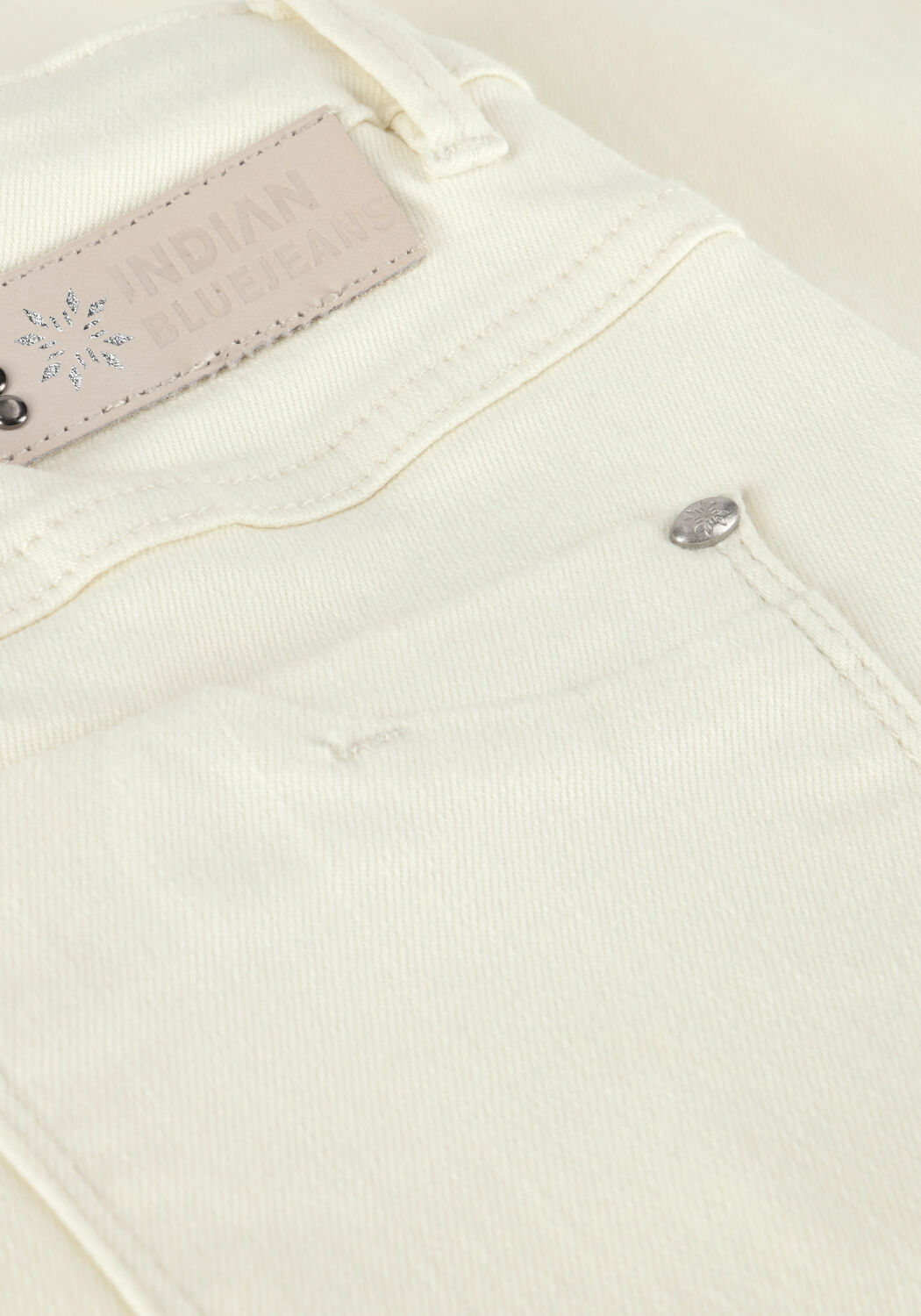 INDIAN BLUE JEANS Meisjes Jeans 2123 Worker Wide Fit Denim Wit