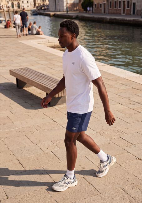 Witte NEW BALANCE Sportshirts SE CTN SS - large