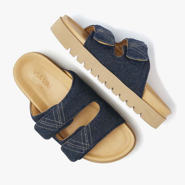 Blauwe VIA VAI Slippers RAE LIDIA - large