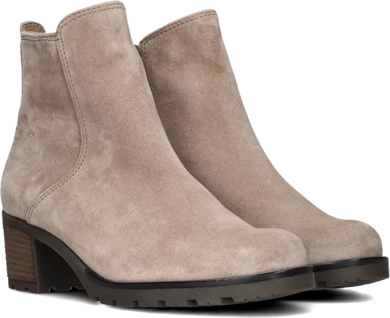 Gabor 800.1 Enkellaarsjes Enkelboots met rits Dames Beige