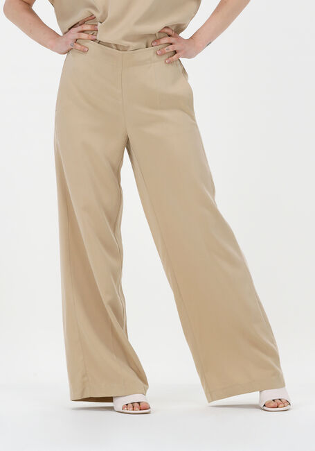Bruine SUMMUM Wijde broek TROUSERS TENCEL - large