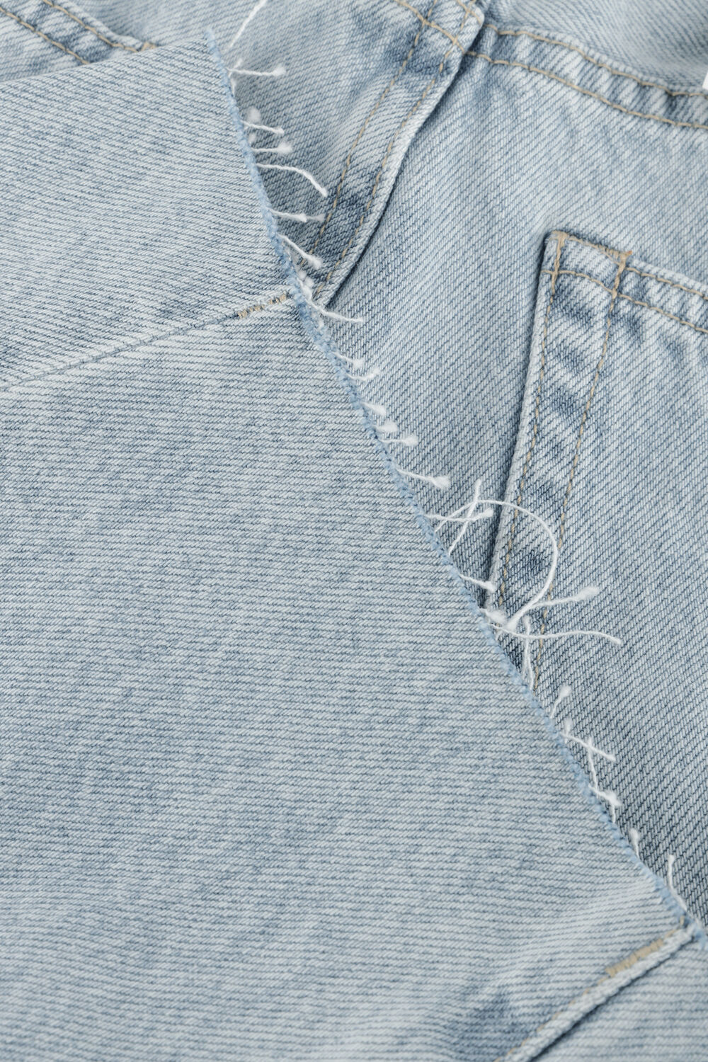 Lichtblauwe CATWALK JUNKIE Wide jeans SUPER BARREL FIT JEANS - large