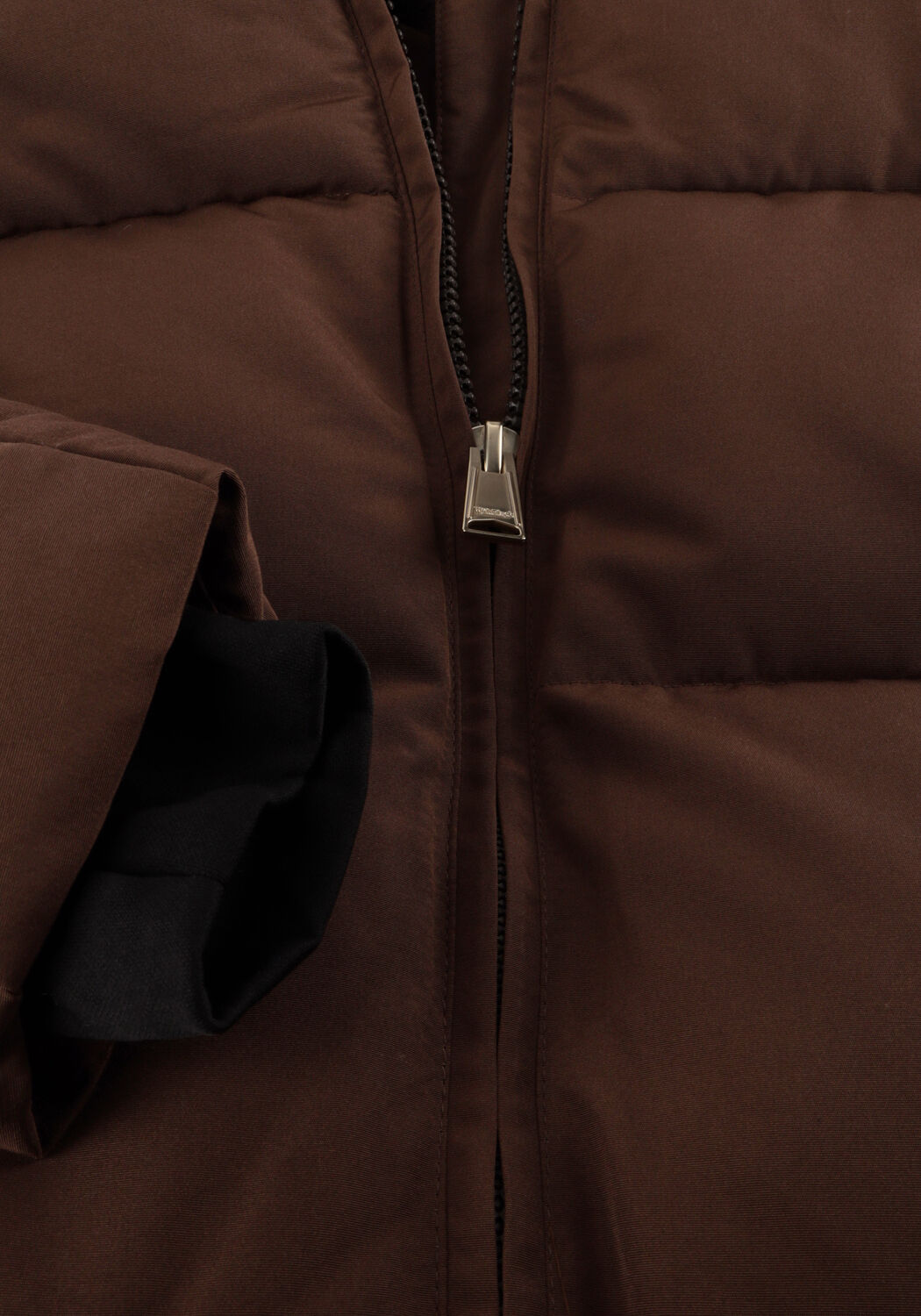 Bruine WITHBLACK Gewatteerde jas WBLGLORIAN LONG PUFFER JACKET - large