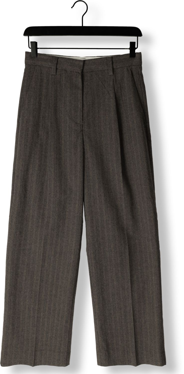 SECOND FEMALE Dames Broeken Hollanda Trousers Donkergrijs