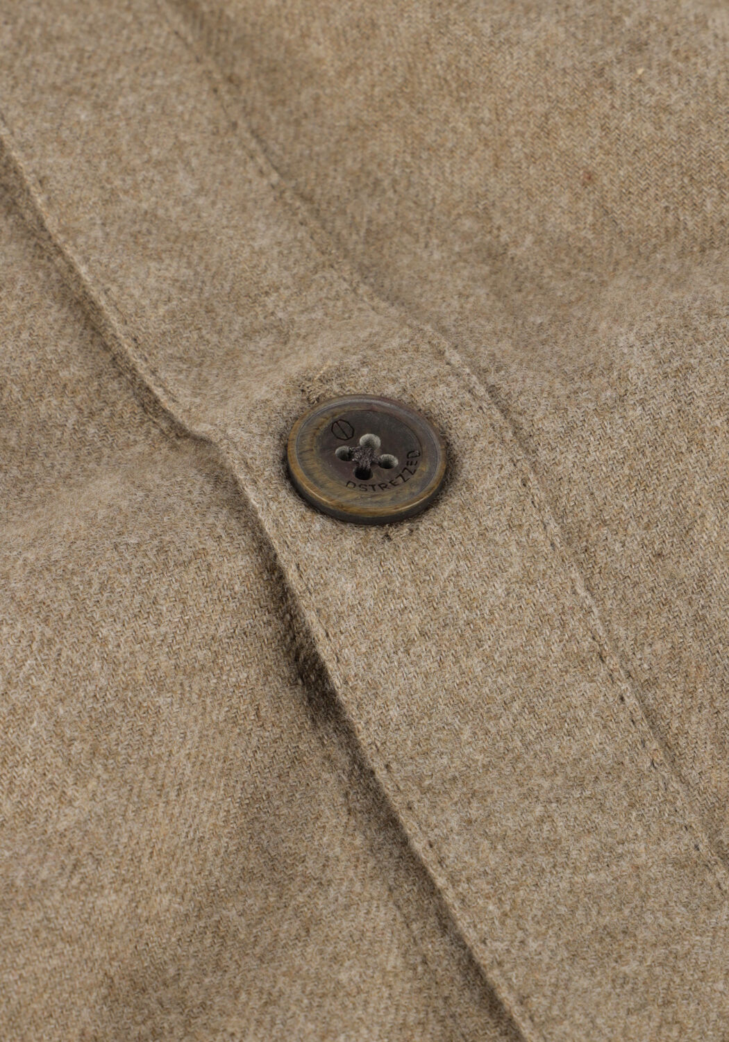 Taupe DSTREZZED Casual overhemd SHIRT MELANGE FLANNEL - large