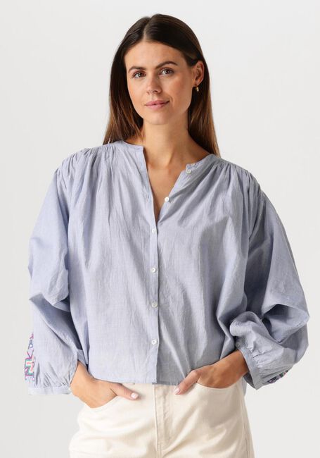 Blauwe BY-BAR Blouses BECKY PINSTRIPE BLOUSE - large