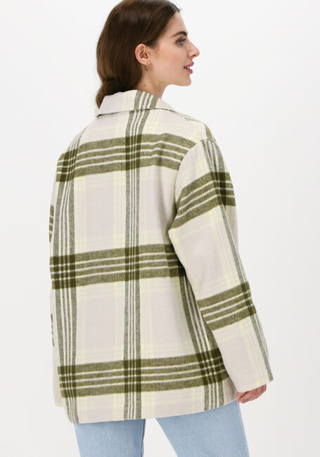 Beige SELECTED WOMEN Jack NIKITA CHECK SHIRT JACKET - large