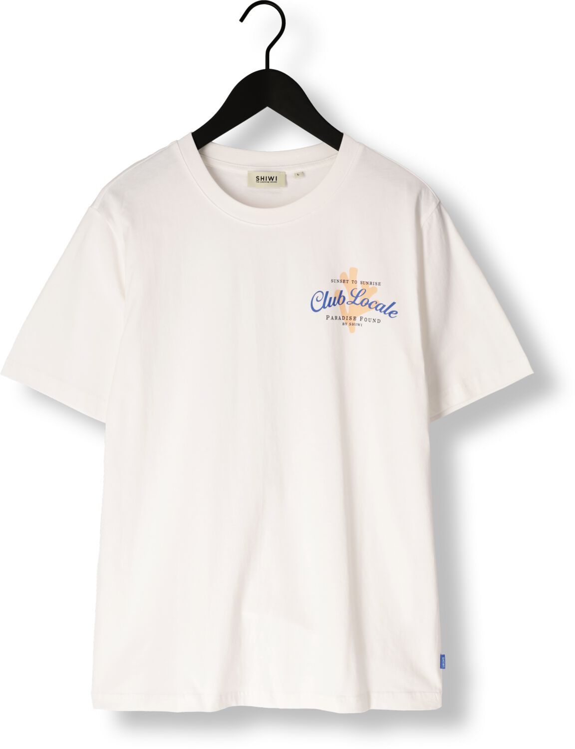 SHIWI Heren Polo's & T-shirts Men Liam Regular T-shirt Paradise Wit