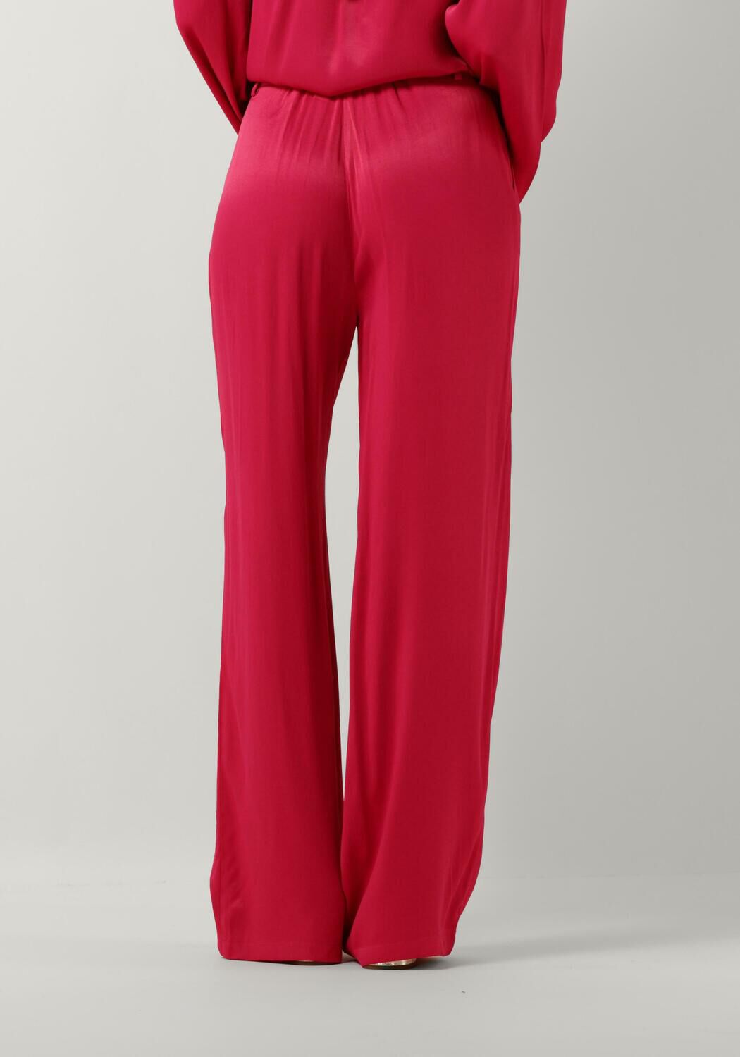 ALIX THE LABEL Dames Broeken Ladies Woven Satin Pants Roze