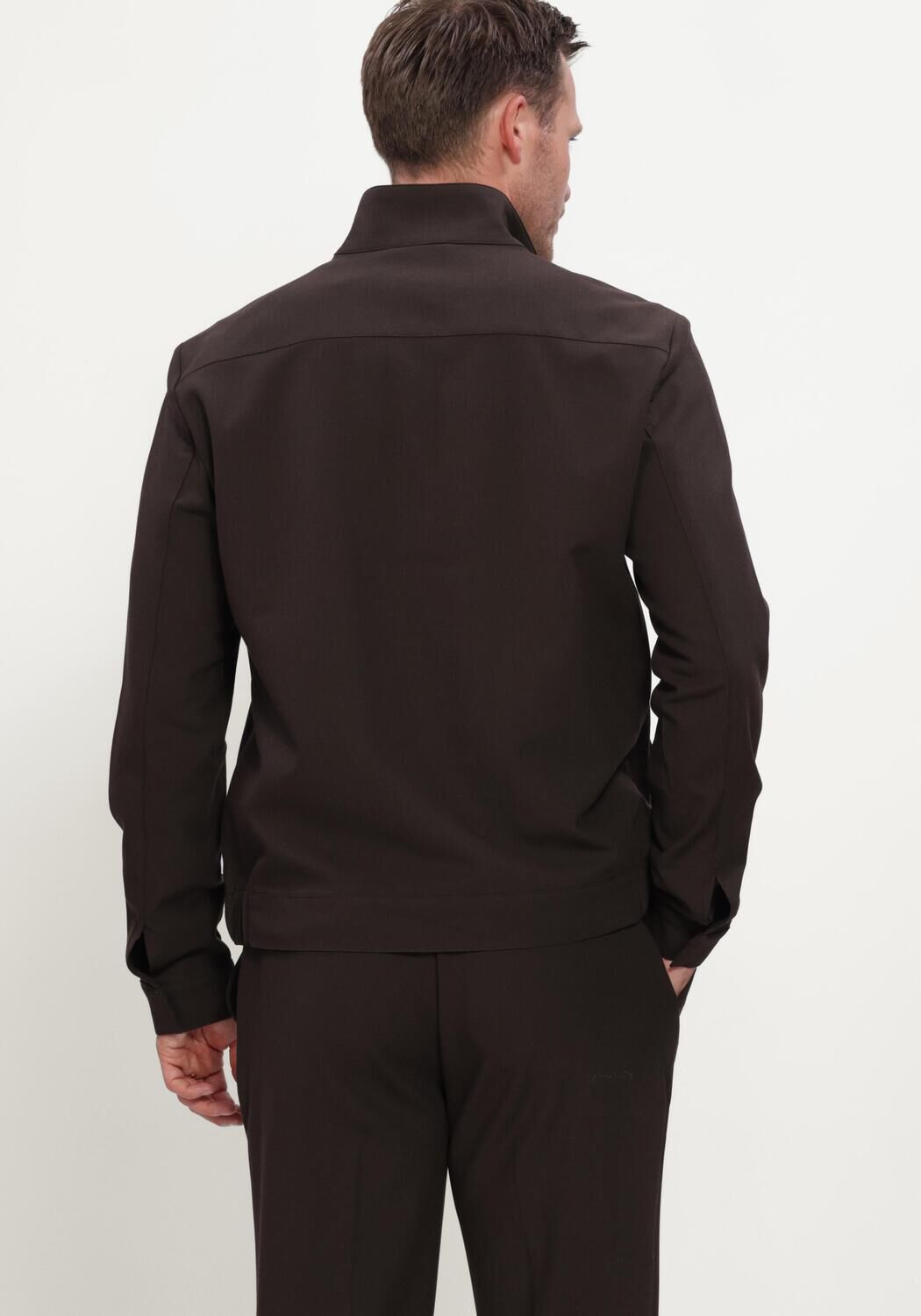 Bruine STEFANO LAURAN Overshirts SL-CAMIEL - large