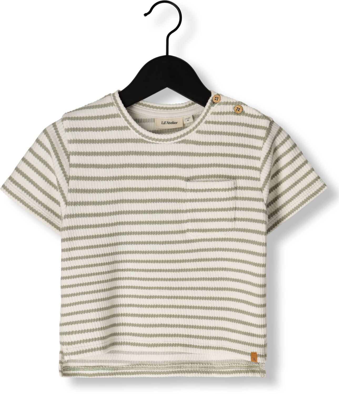 LIL' ATELIER Jongens Polo's & T-shirts Nmmtadeo Ss Loose Top Lil Olijf