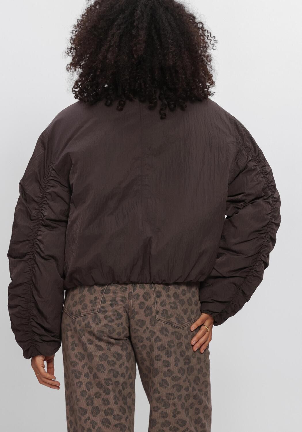 Bruine BY-BAR Jack BODIE BOMBER JACKET - large