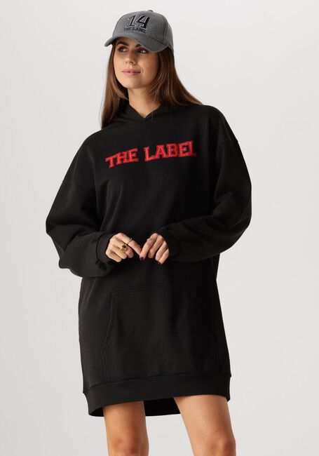 Zwarte ALIX THE LABEL Mini jurk LADIES KNITTED HOODED SWEAT - large