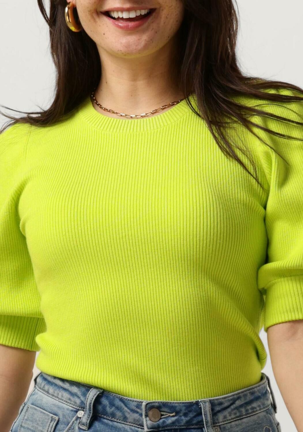 FABIENNE CHAPOT Dames Truien & Vesten Lillian Ss Pullover Lime