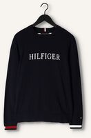 Donkerblauwe TOMMY HILFIGER Trui HILFIGER FLAG CUFF CREW NECK Donkerblauwe TOMMY HILFIGER Trui HILFIGER FLAG CUFF CREW NECK - medium