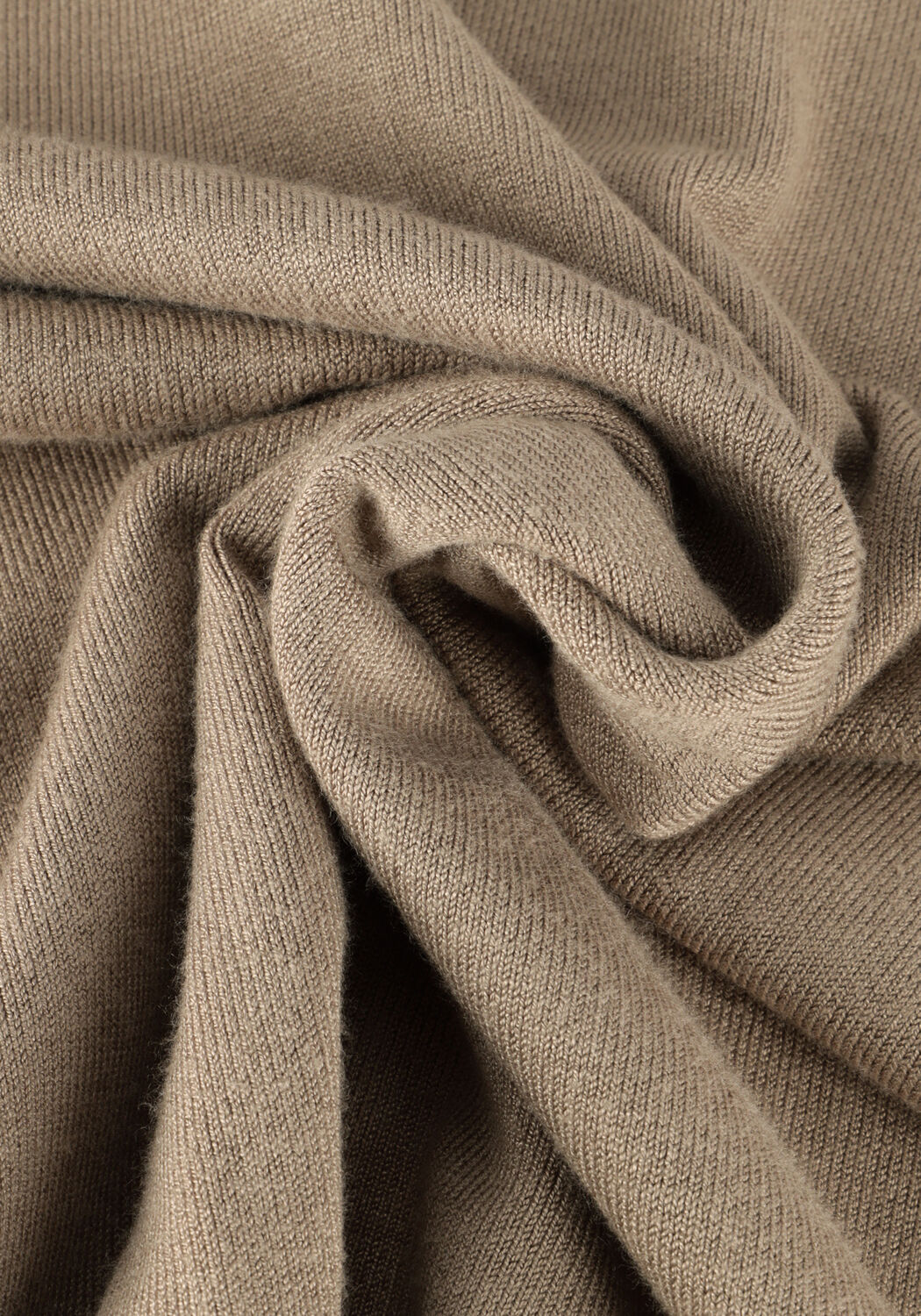 Taupe PURE PATH Coltrui ESSENTIAL KNIT TURTLENECK SWEATER - large