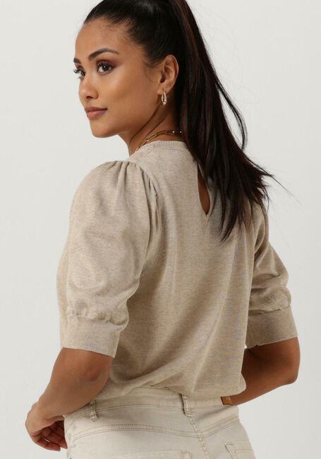 Beige SUMMUM T-shirt SHORT SLEEVE SWEATER REFIED SUSTAINABLE VISCOSE KNIT - large