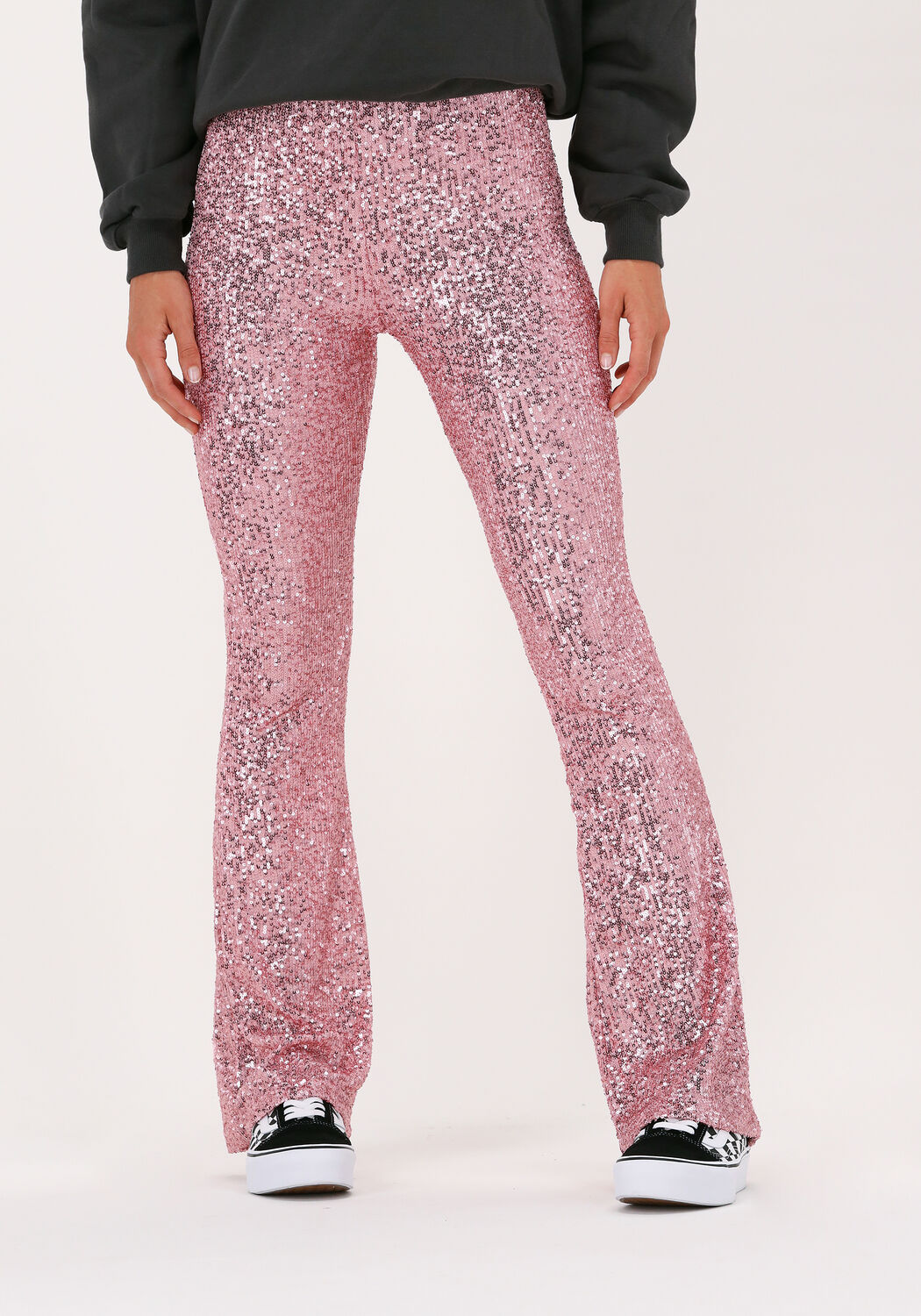 Flared sequin pants hot sale