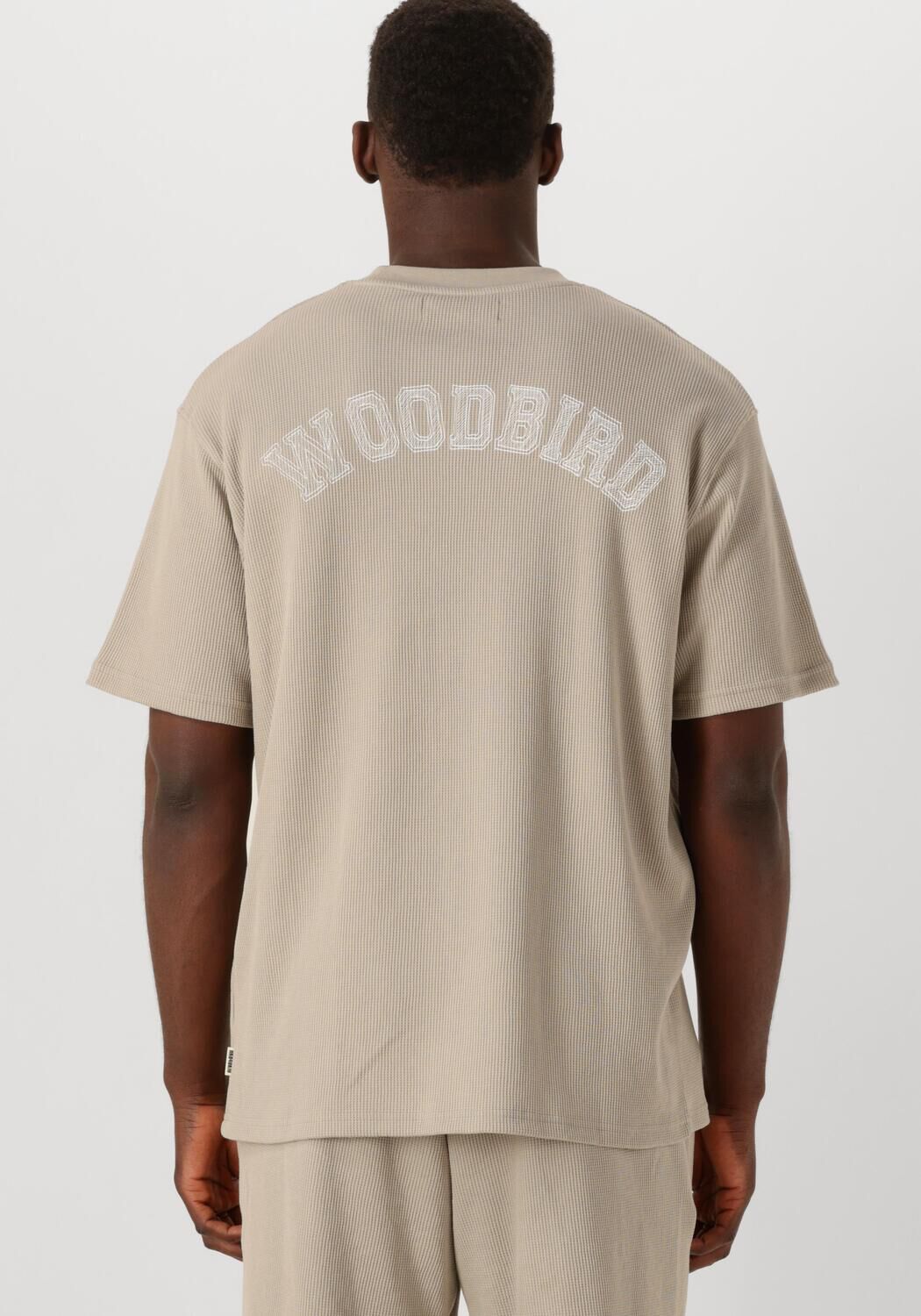 WOODBIRD Heren Polo's & T-shirts Wbbaine Waffel Tee Zand