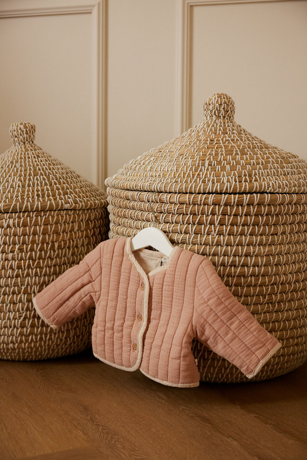 Bruine LIL' ATELIER Zomerjassen NBFDAMIR SHORT LOOSE JACKET SOLID - large