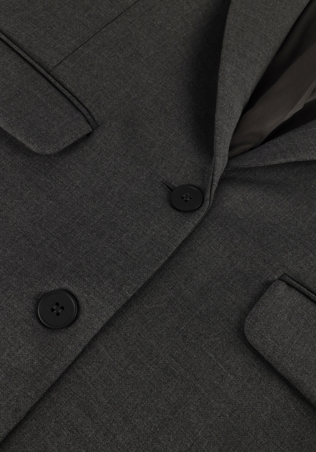 Donkergrijze SELECTED WOMEN Blazer SLFRITA LS RELAXED BLAZER - large