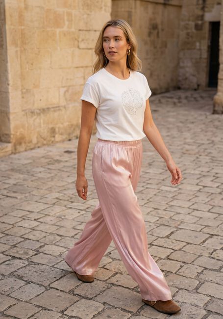 Lichtroze NUKUS Pantalon RUBI PANTS SHINY - large