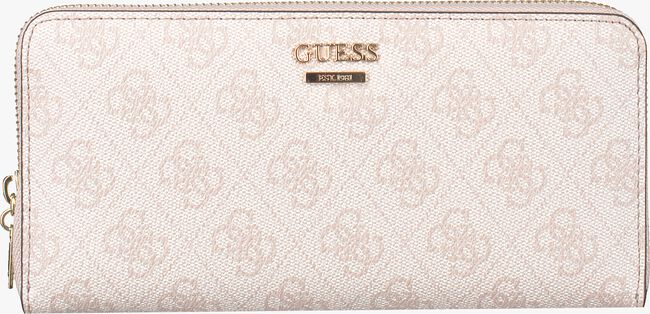 Beige GUESS Portemonnee DOWNTOWN COOL SLG - large