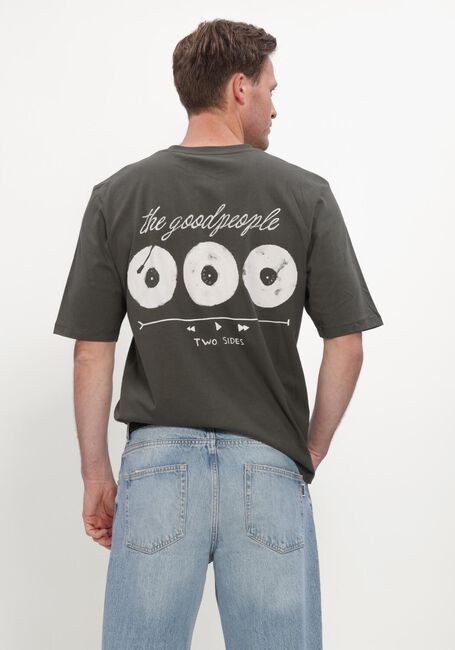 Donkergroene THE GOODPEOPLE T-shirt TUUR - large