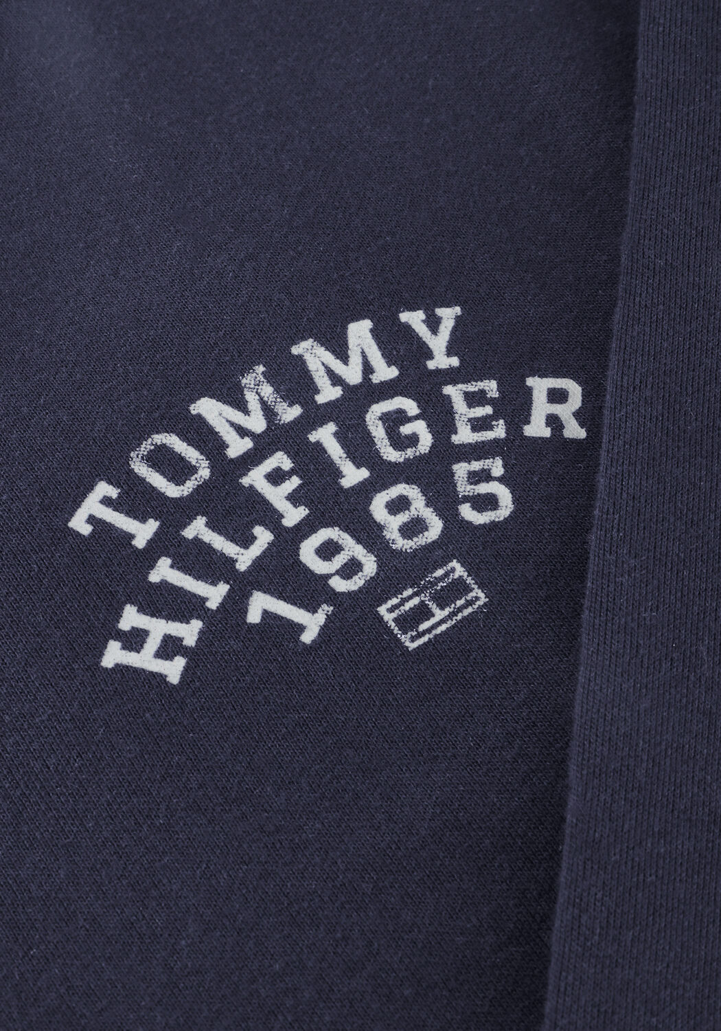 Donkerblauwe TOMMY HILFIGER Sweater HILFIGER ARCH STAND COLLAR ZIP - large