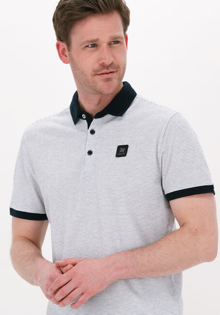 Witte VANGUARD Polo SHORT SLEEVE POLO PIQUE STRIPE - large