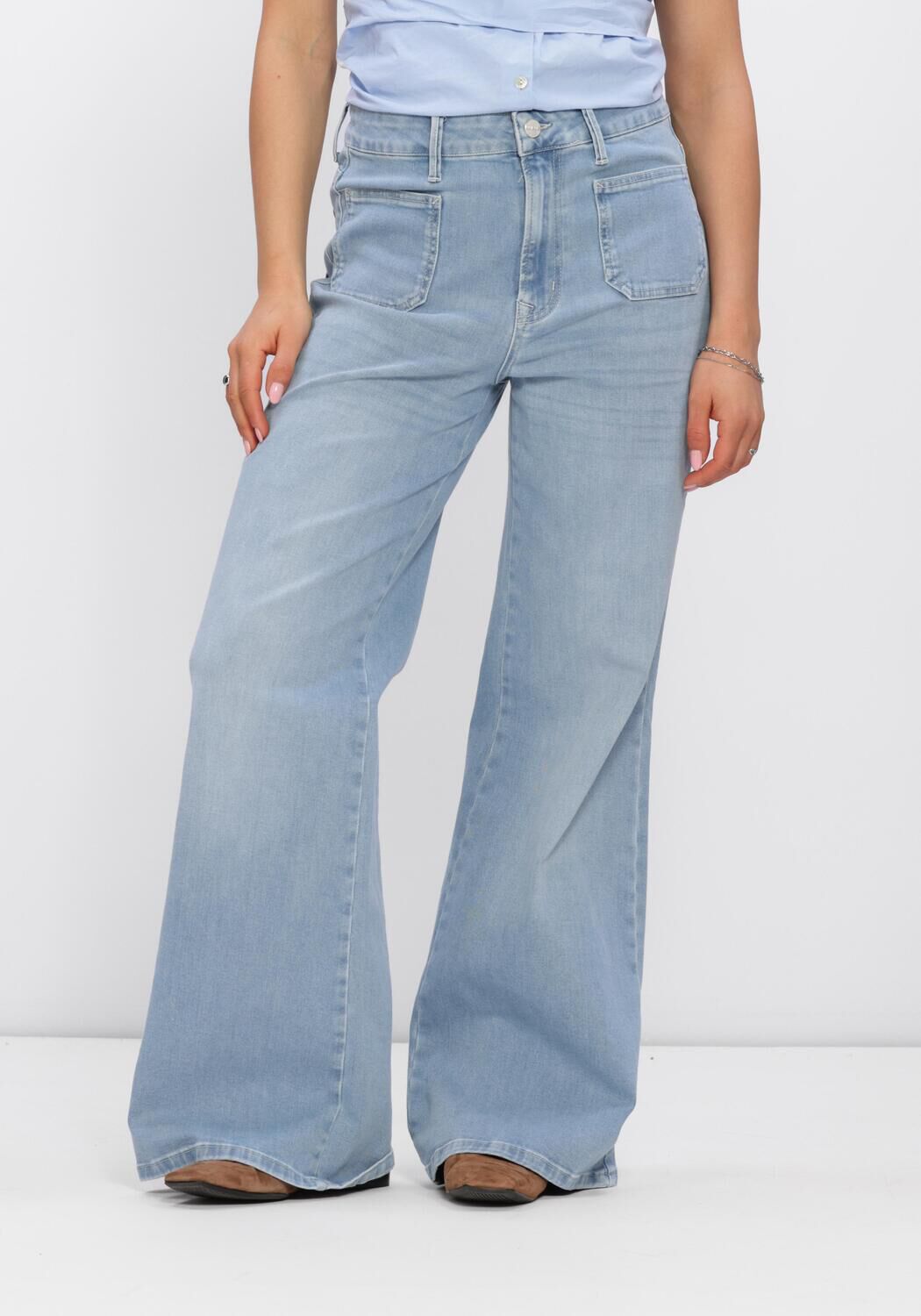 Lichtblauwe NUKUS Pantalon SCARLET PANTS - large