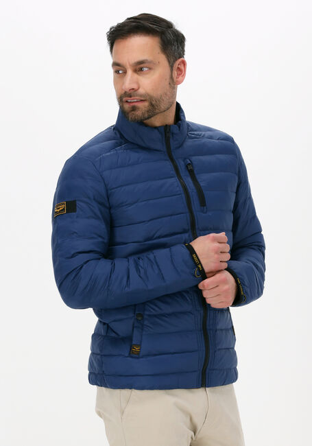 Blauwe PME LEGEND Gewatteerde jas SHORT JACKET SKYCONTROL MDL DENSYLON - large