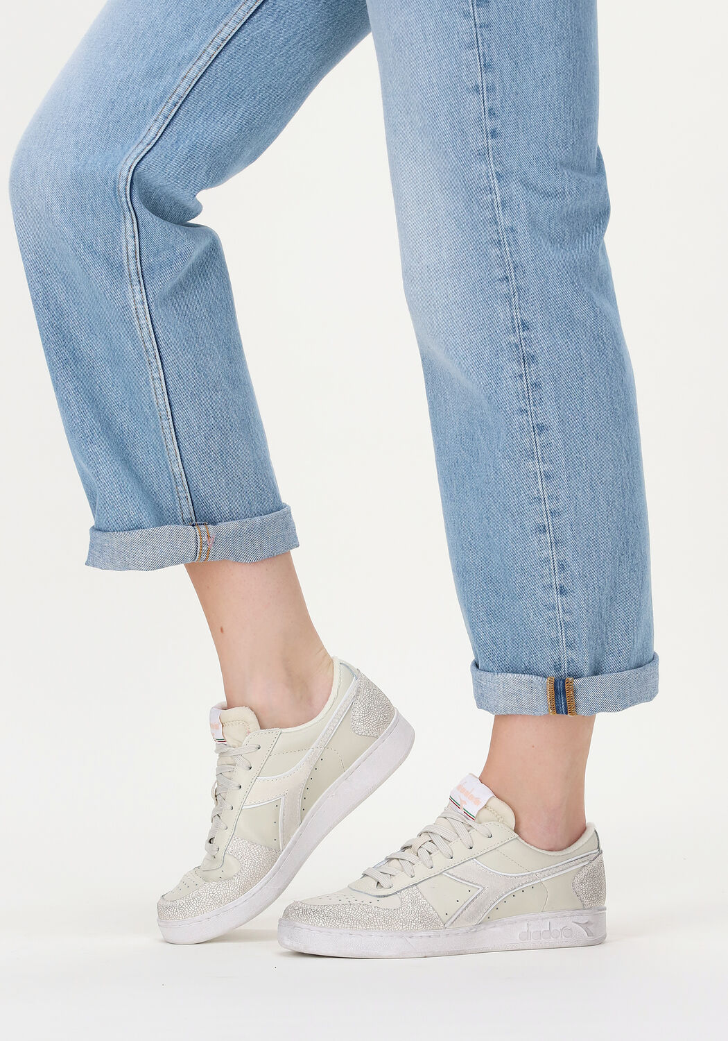 Witte DIADORA Hoge sneaker GAME L HIGH WAXED | Omoda